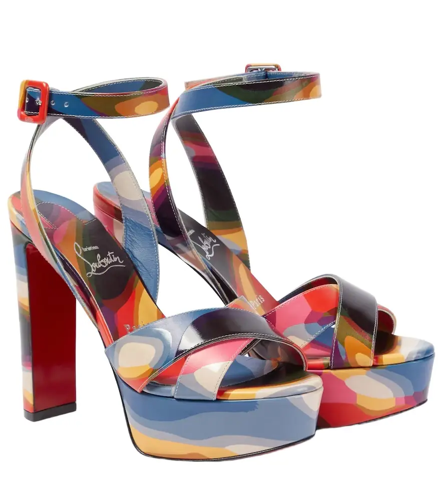 Christian Louboutin Supramariza 130 leather sandals