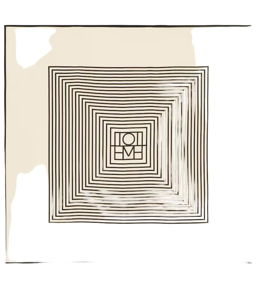 Toteme Monogram silk scarf