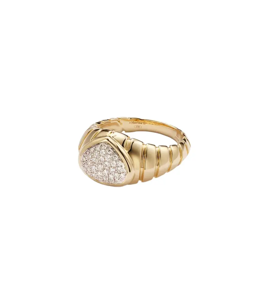 Marina B Timo 18kt gold ring with diamonds