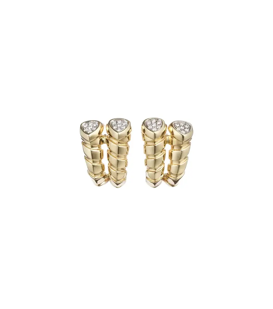 Marina B Trisolina 18kt gold earrings with diamonds