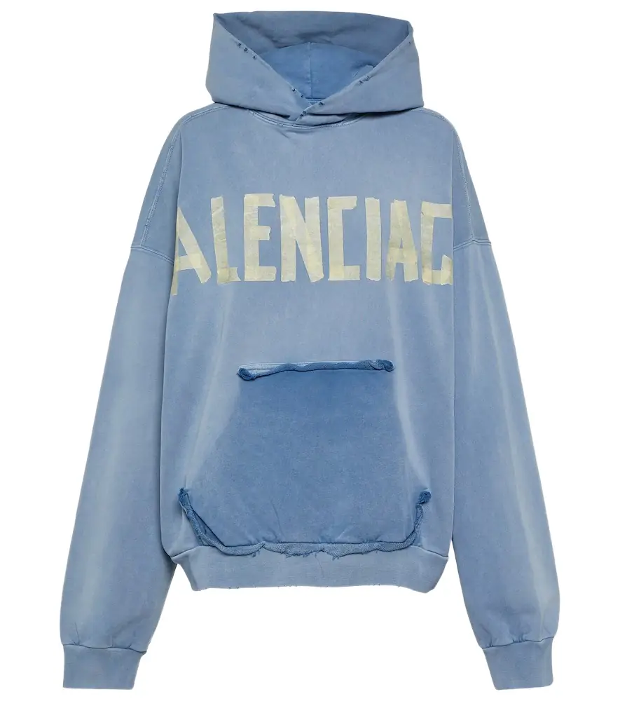 Balenciaga Tape Type cotton fleece hoodie