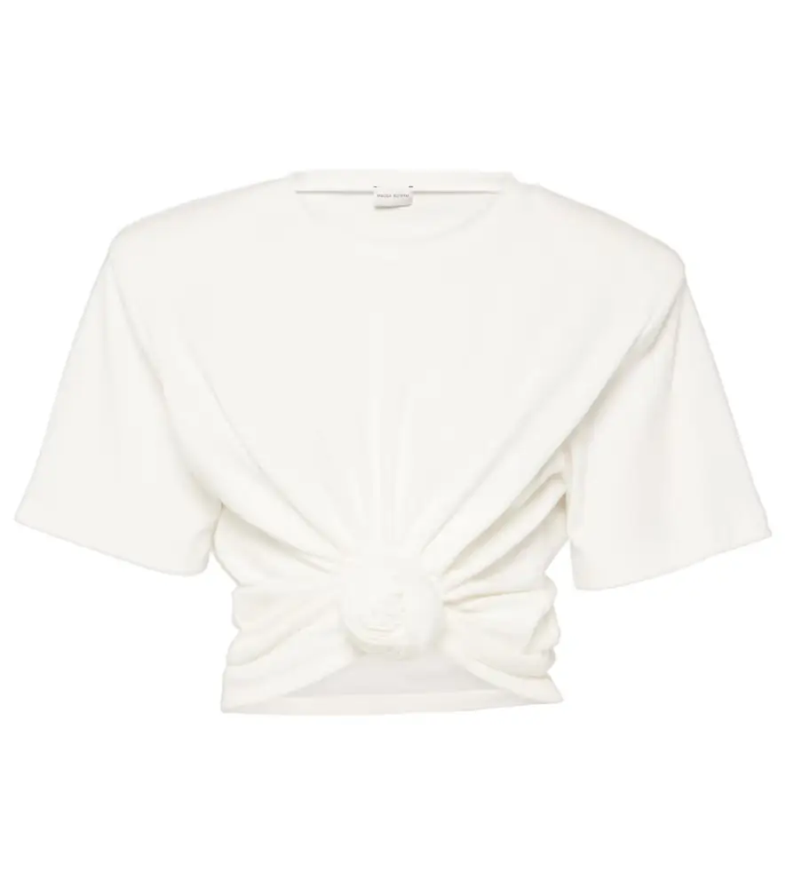 Magda Butrym Gathered cotton jersey top