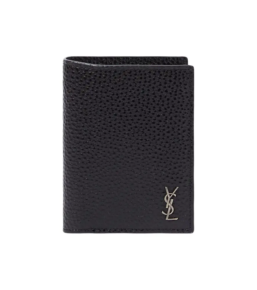Saint Laurent Tiny Cassandre leather wallet