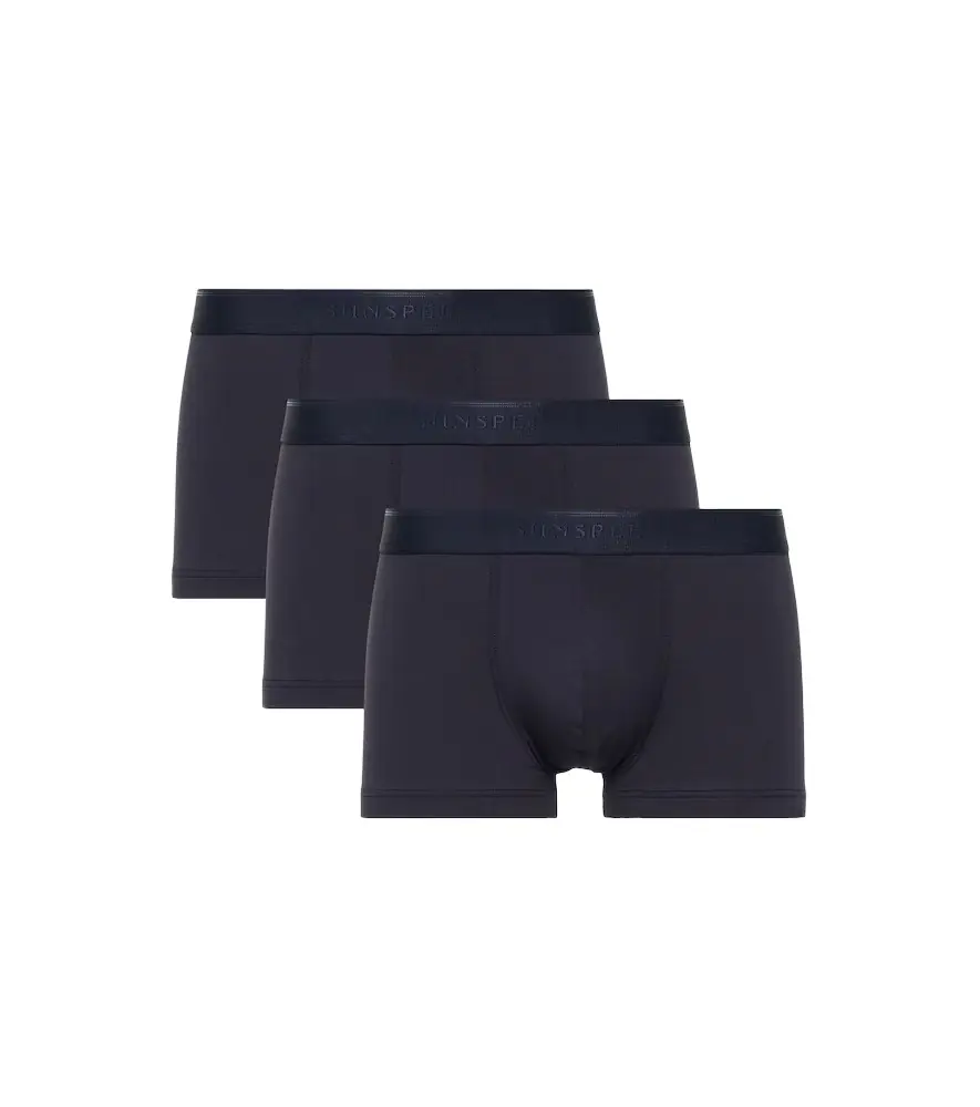 Sunspel Set of 3 cotton-blend boxer briefs
