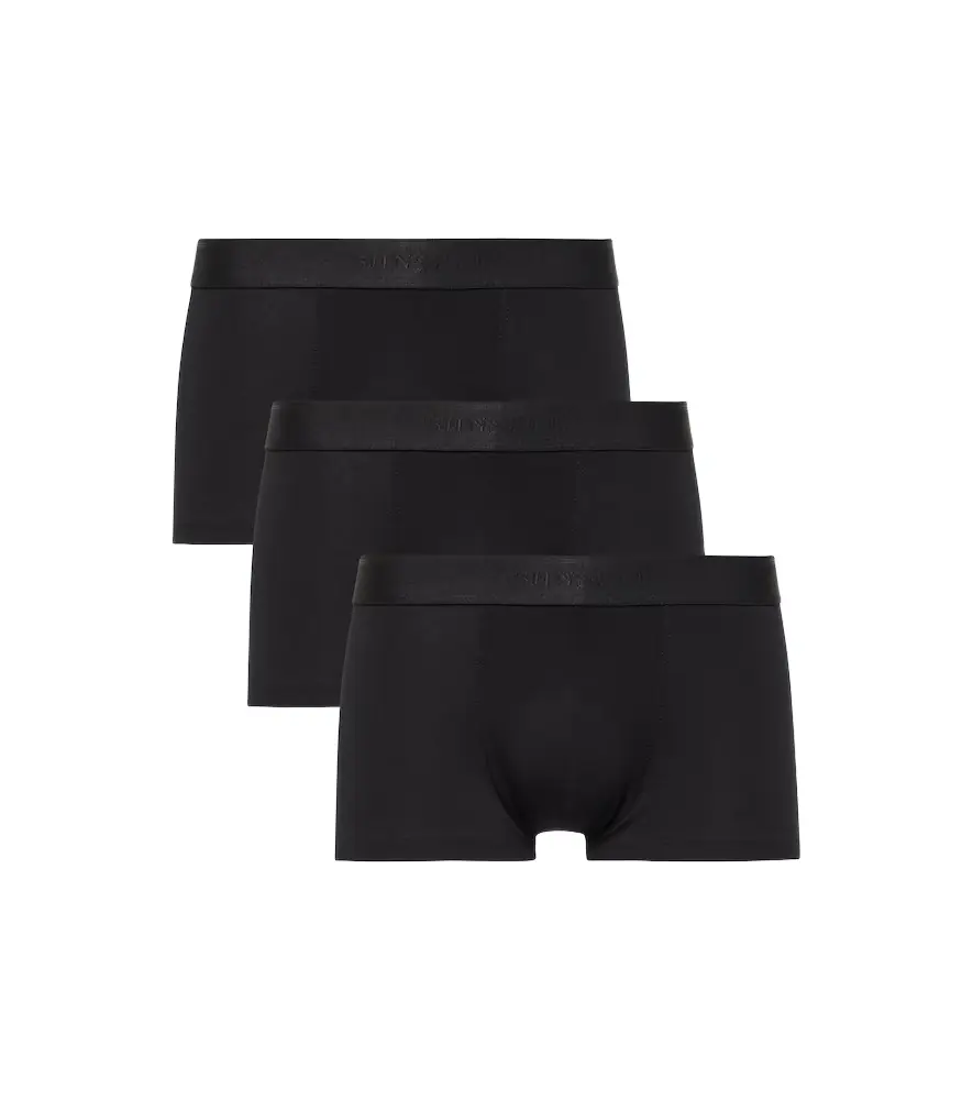 Sunspel Set of 3 cotton-blend boxer briefs