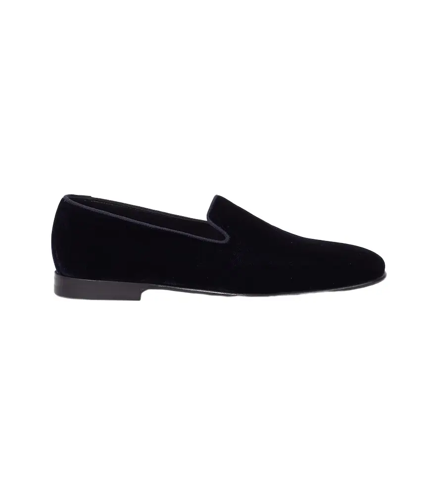 Manolo Blahnik Mario velvet loafers