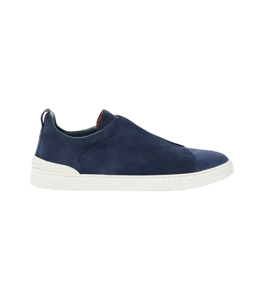 Zegna Triple Stitch suede sneakers