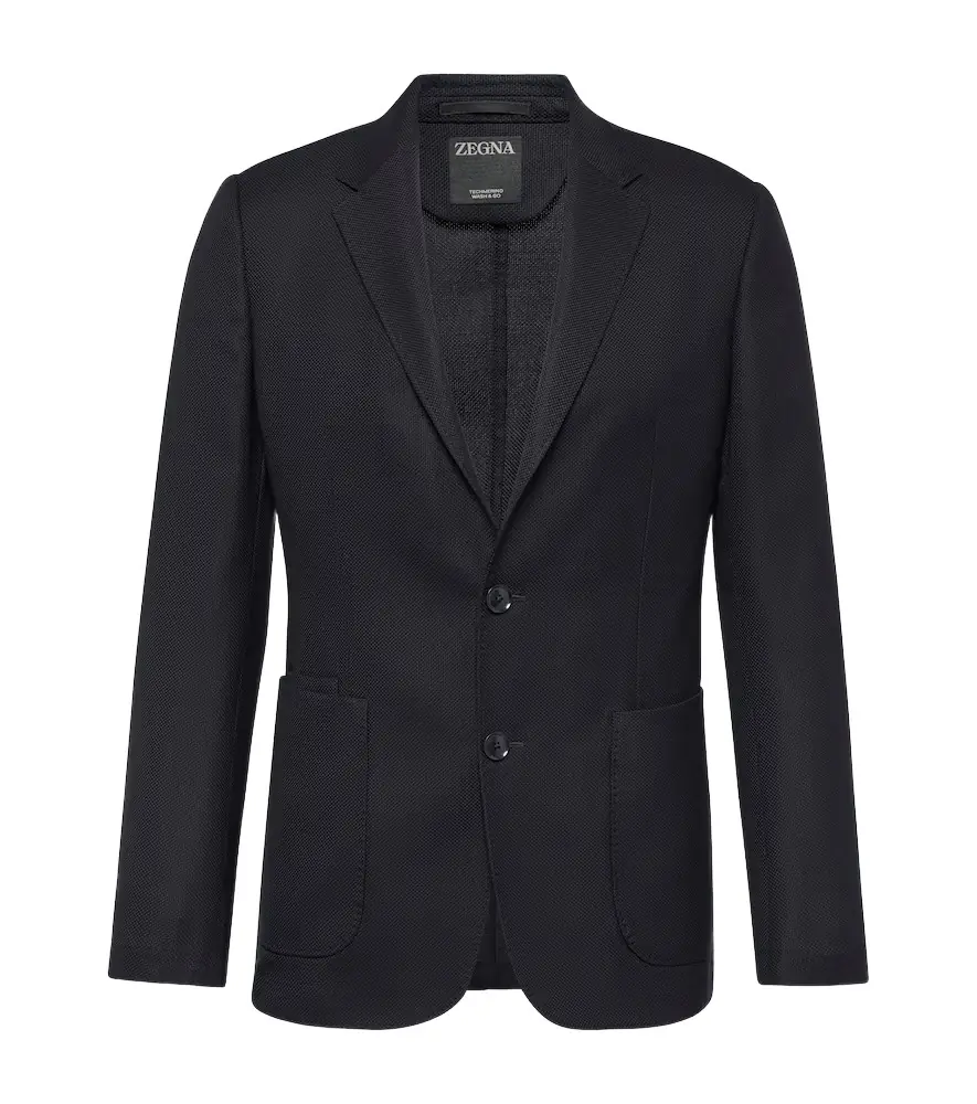 Zegna Single-breasted wool blazer