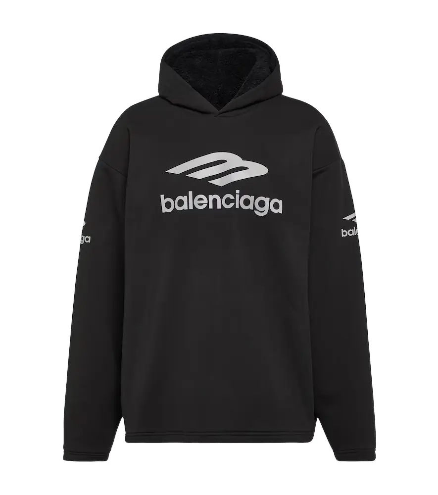 Balenciaga 3B Sports Icon cotton fleece hoodie