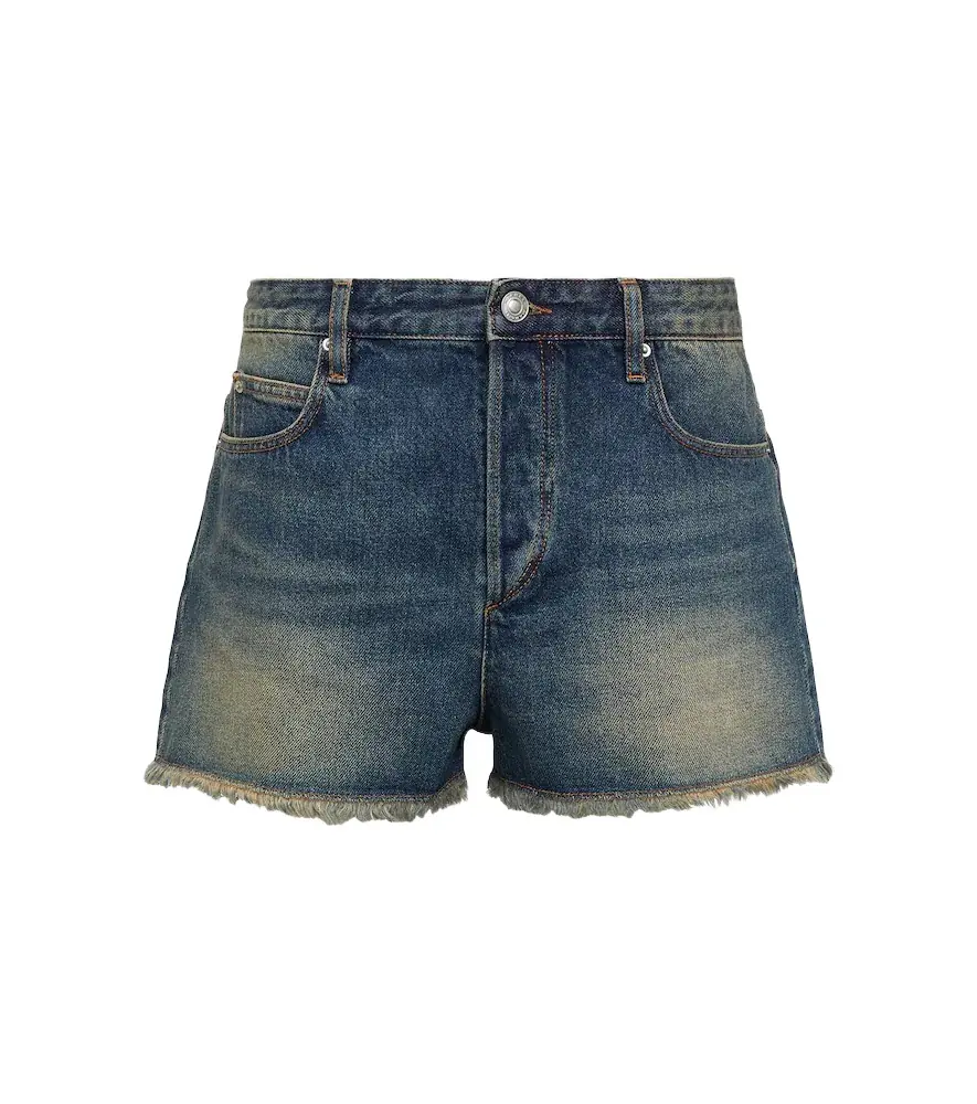 Isabel Marant Lesia mid-rise denim shorts