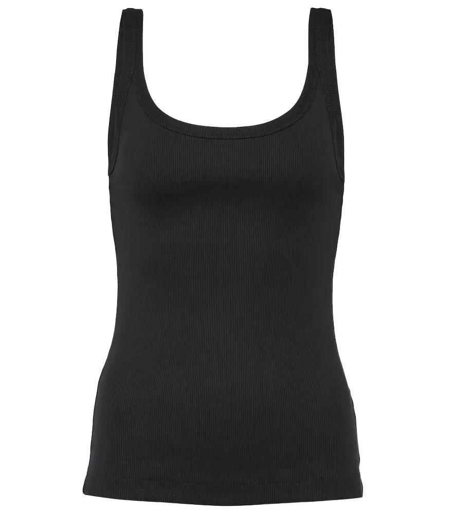 Dolce & Gabbana Ribbed-knit cotton tank top