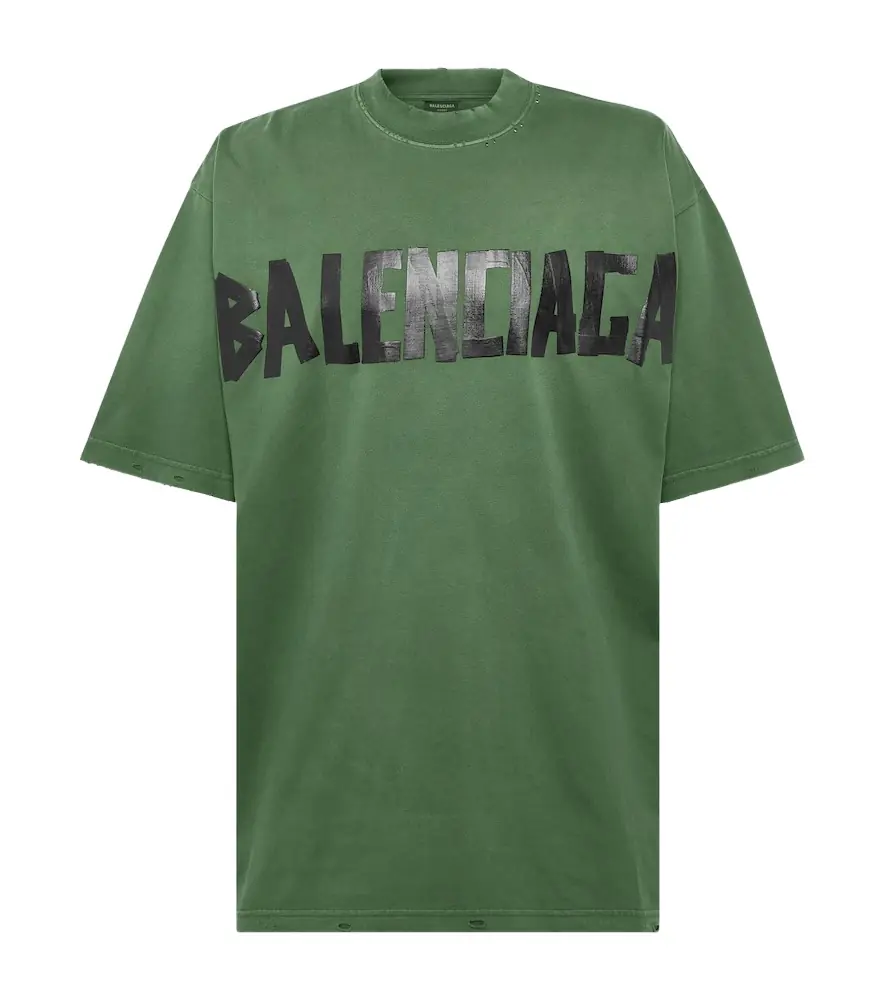 Balenciaga Tape cotton-blend jersey T-shirt