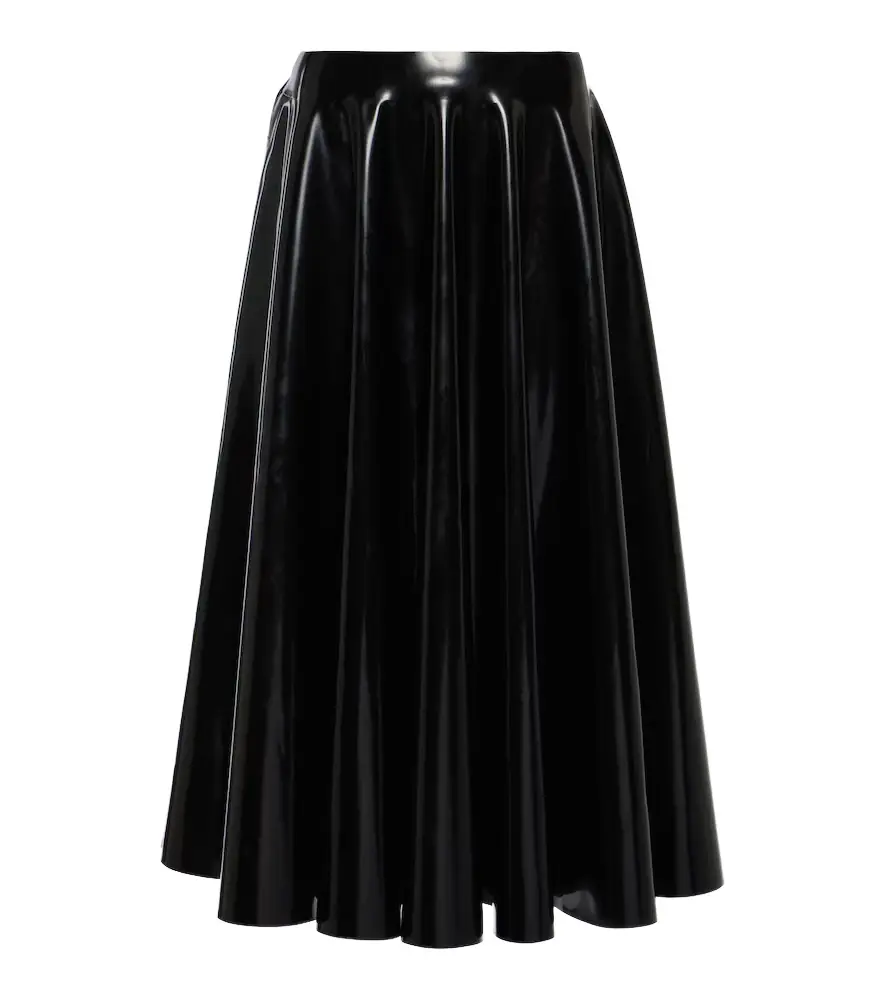Alaia Alaïa Latex midi skirt