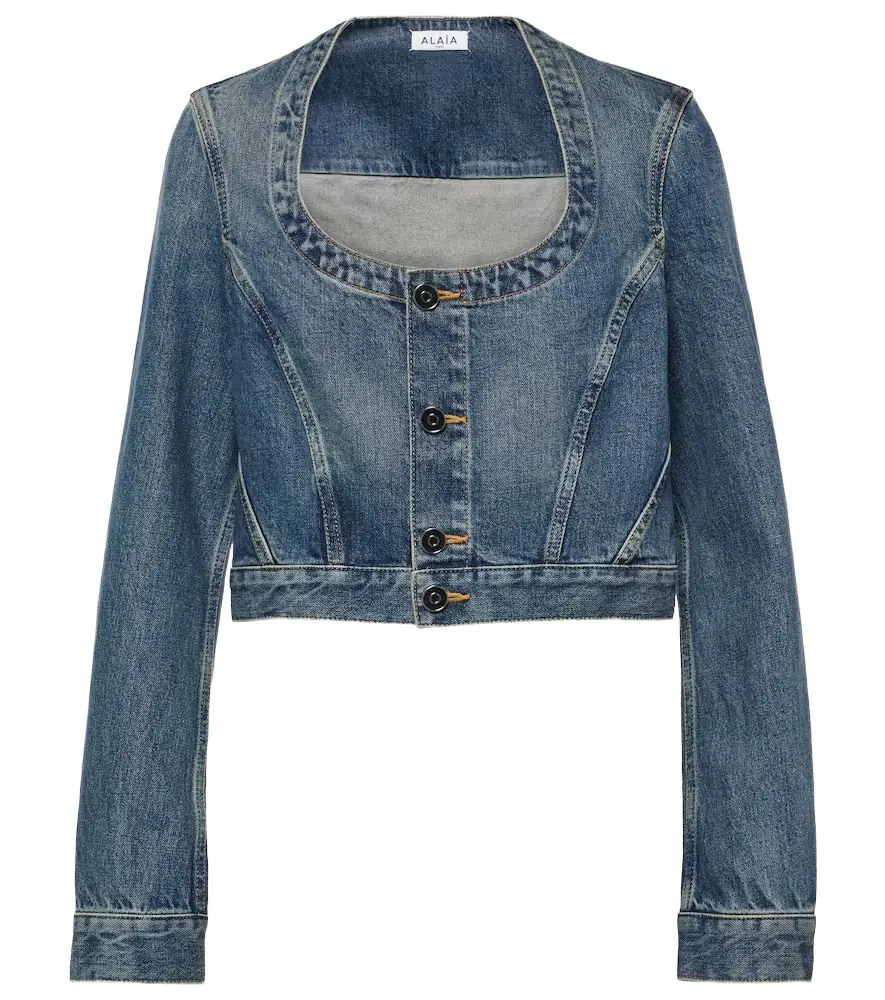 Alaia Alaïa Cropped denim jacket