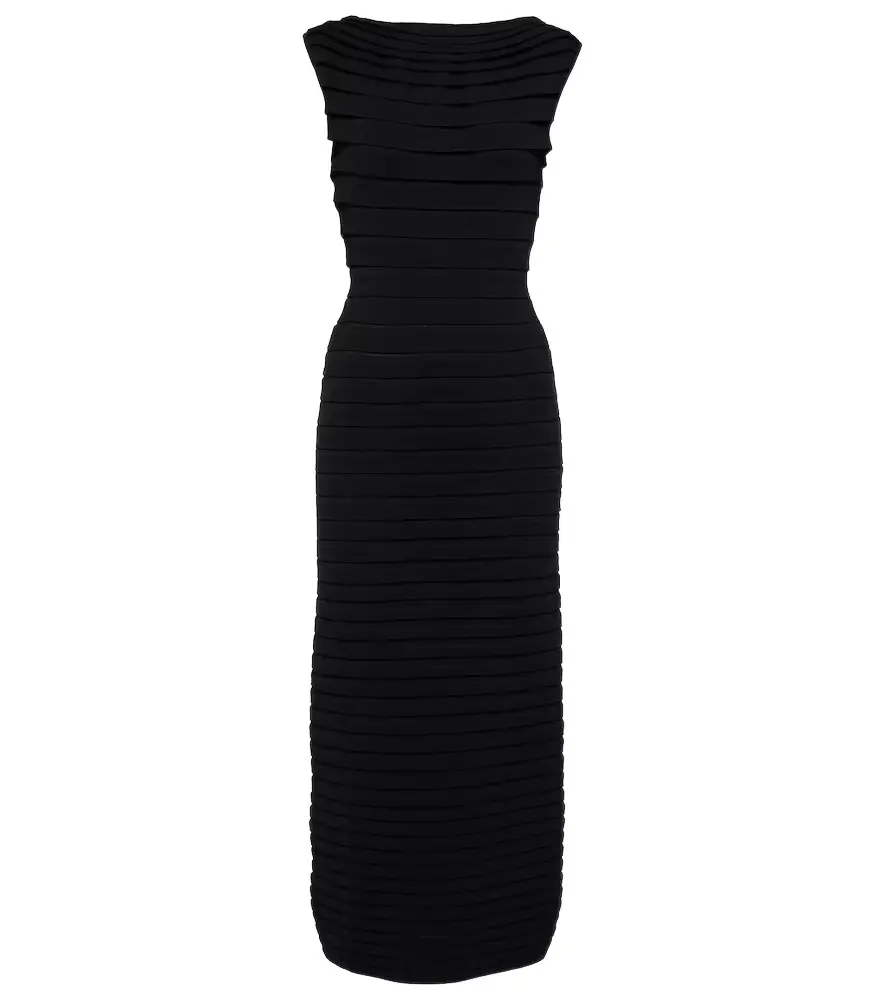 Alaia Alaïa Striped midi dress