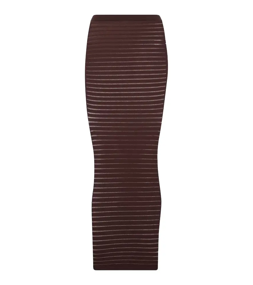 Alaia Alaïa Striped maxi skirt