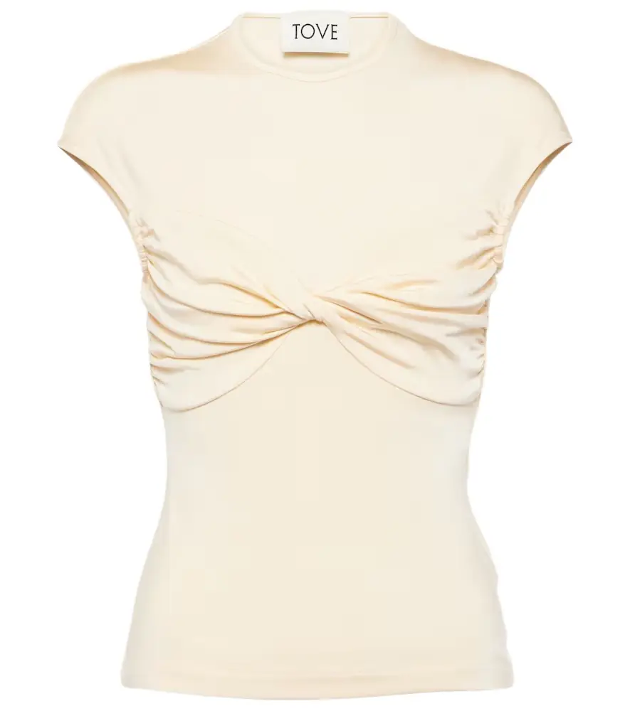Tove Paola gathered jersey top