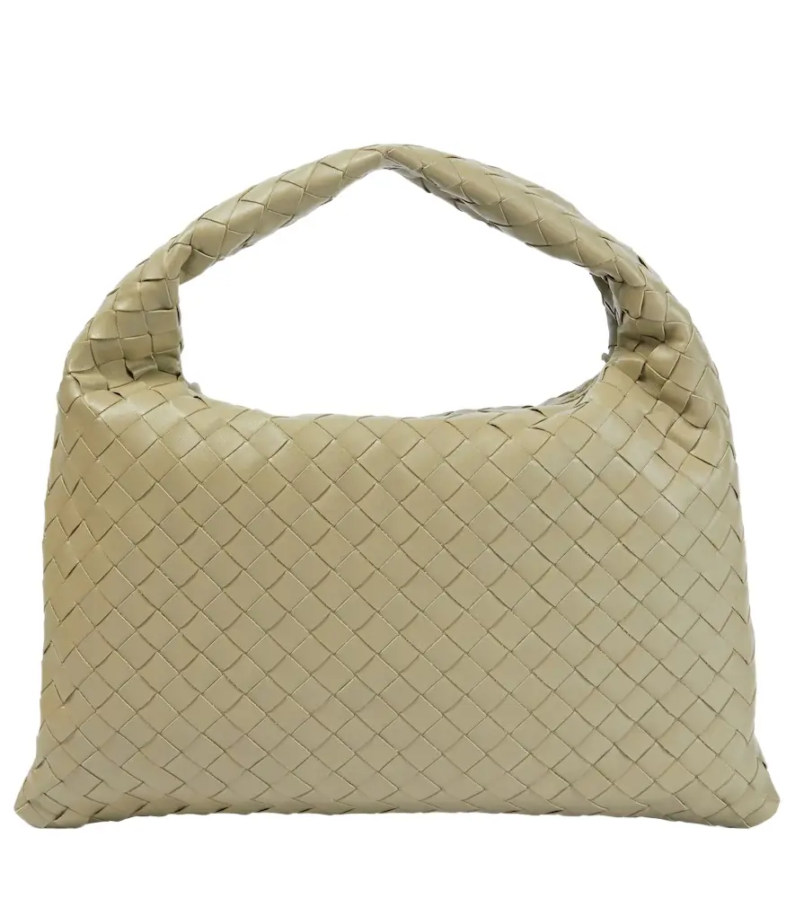 Bottega Veneta Hop Intrecciato leather shoulder bag