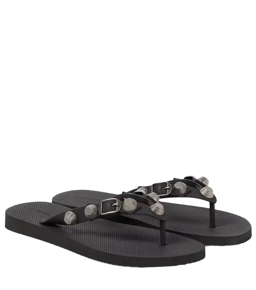 Balenciaga Cagole embellished thong sandals