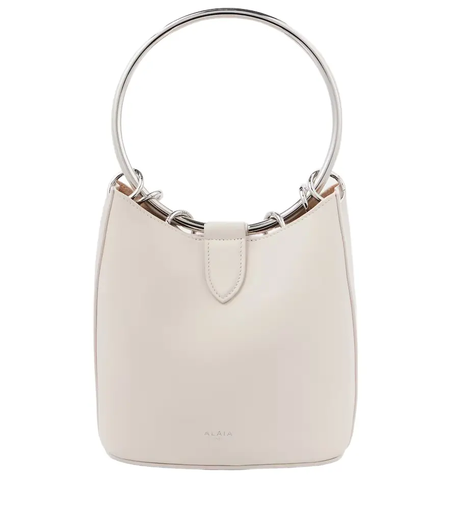 Alaia Alaïa Ring Medium leather bucket bag
