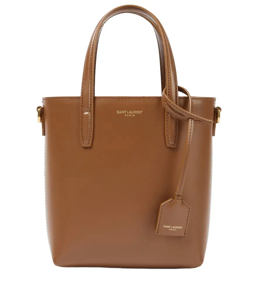 Saint Laurent Toy Shopping Mini leather tote bag