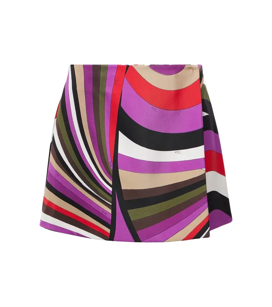 Pucci Iride silk miniskirt