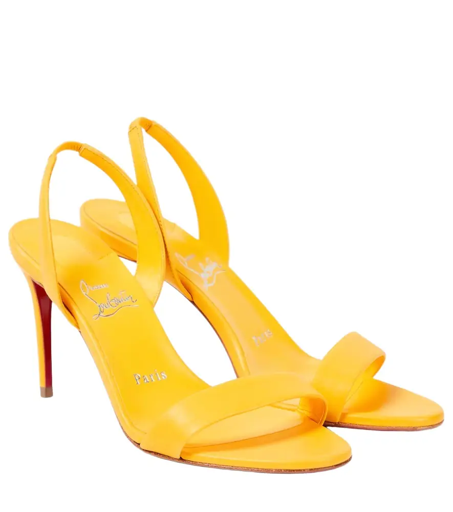 Christian Louboutin O Marylin 100 leather slingback sandals