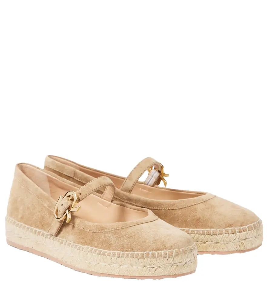 Gianvito Rossi Elda suede espadrilles