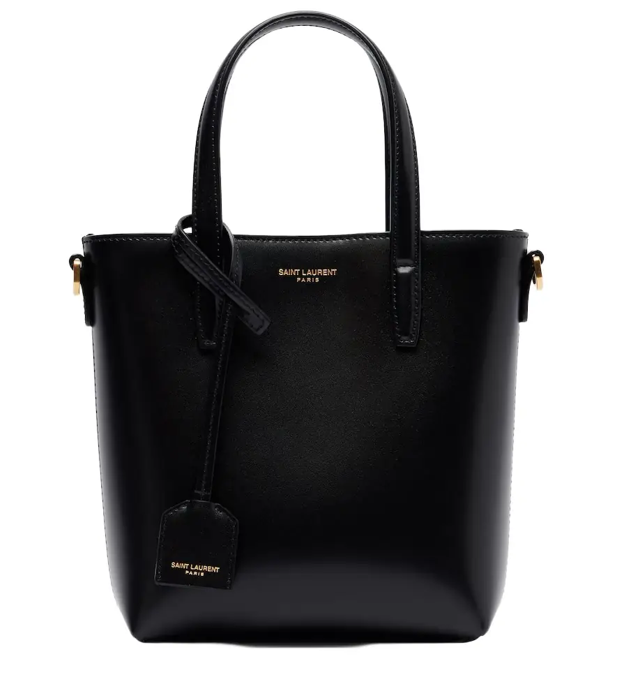 Saint Laurent Toy Shopping Mini leather tote bag