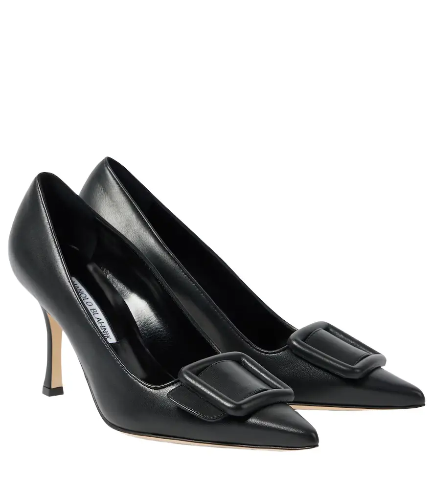 Manolo Blahnik Maysale 70 leather pumps