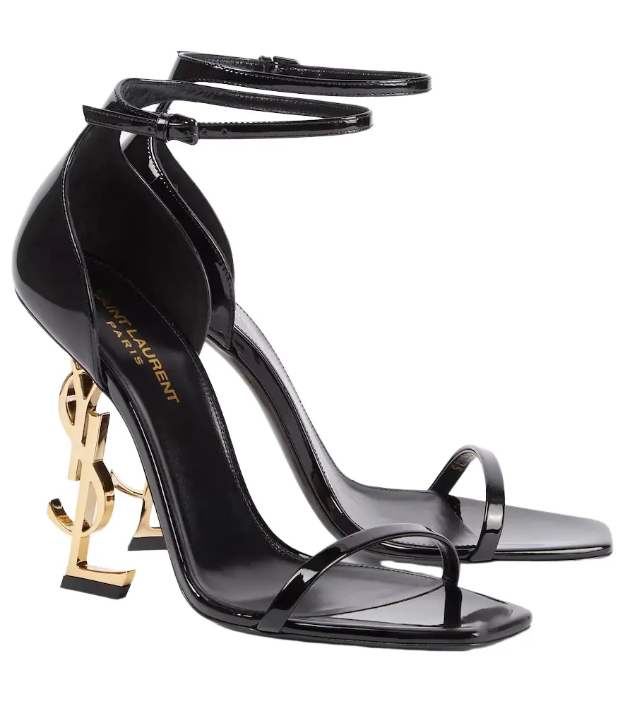 Saint Laurent Opyum patent leather sandals