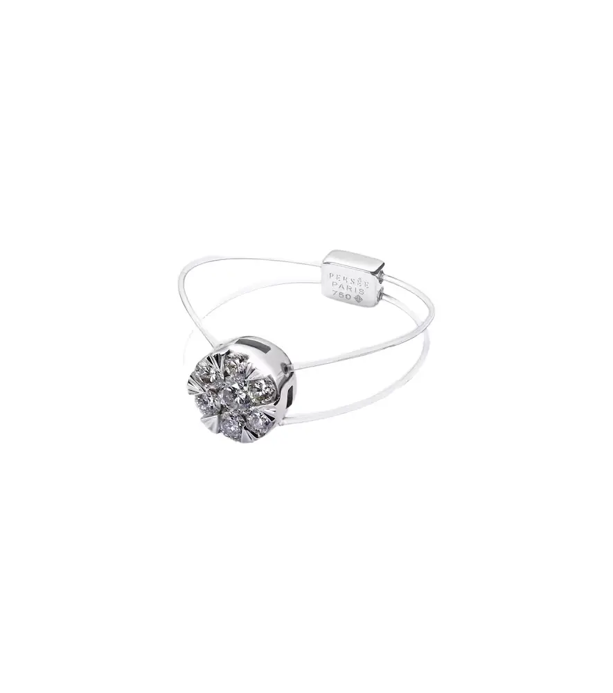 Persee Persée Floating 18kt white gold ring with diamond