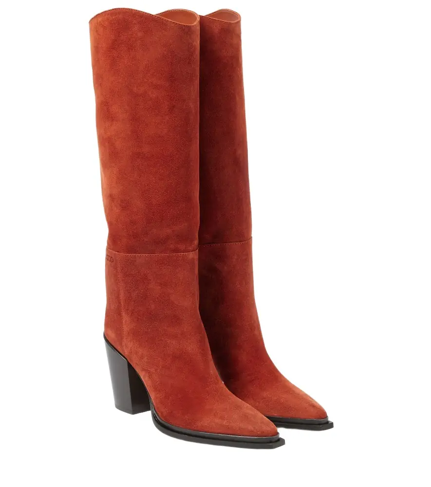 Jimmy Choo Cece 80 suede knee-high boots - Women's Shoes