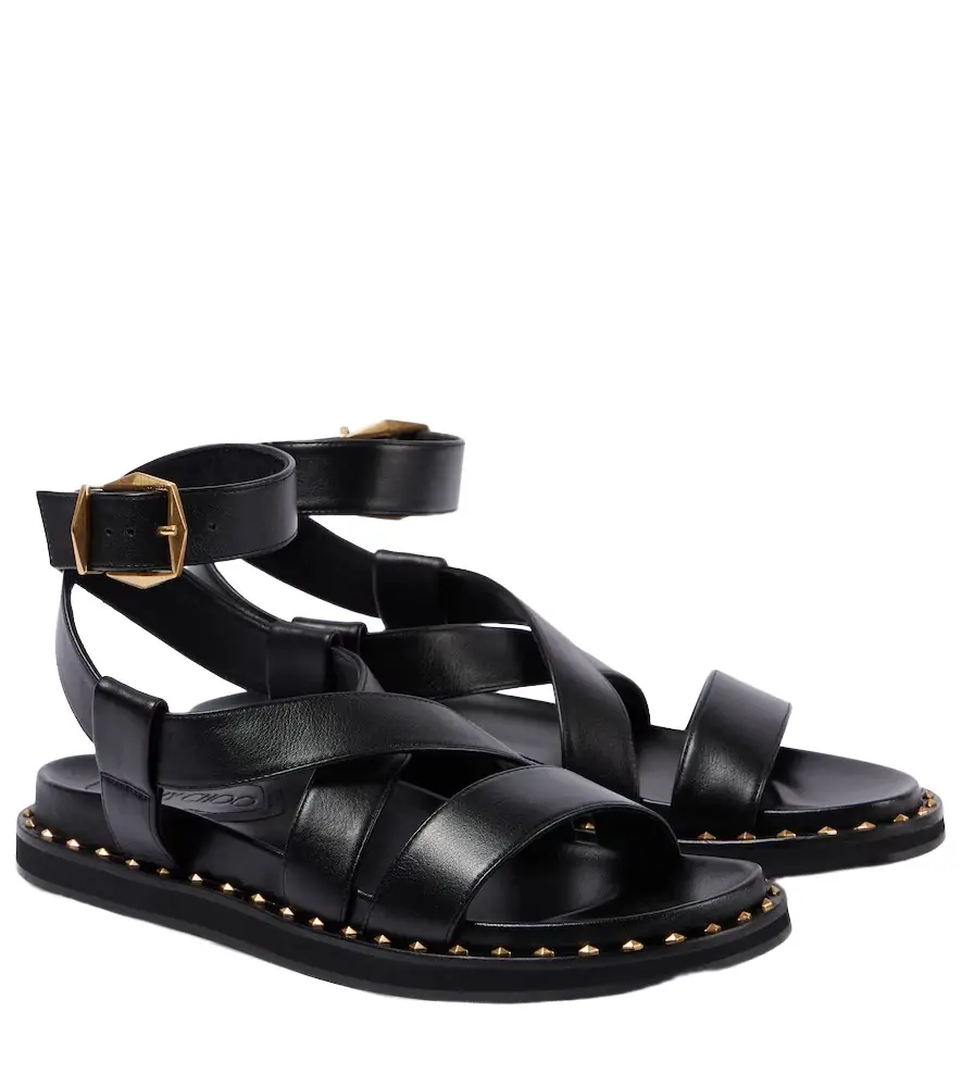 Jimmy Choo Blaise leather sandals - Women's Shoes