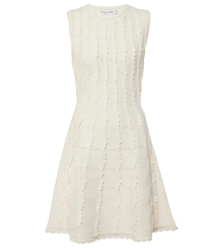 Oscar de la Renta Knitted minidress