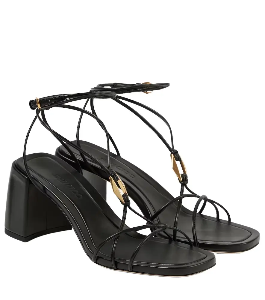 Jimmy Choo Onyxia 70 leather sandals - Women's Shoes