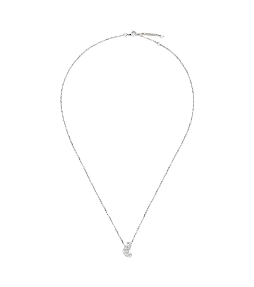Repossi Serti Sur Vide 18kt white gold pendant necklace with diamonds