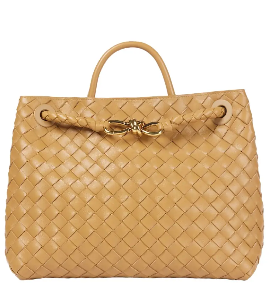 Bottega Veneta Andiamo Intrecciato Medium leather tote bag