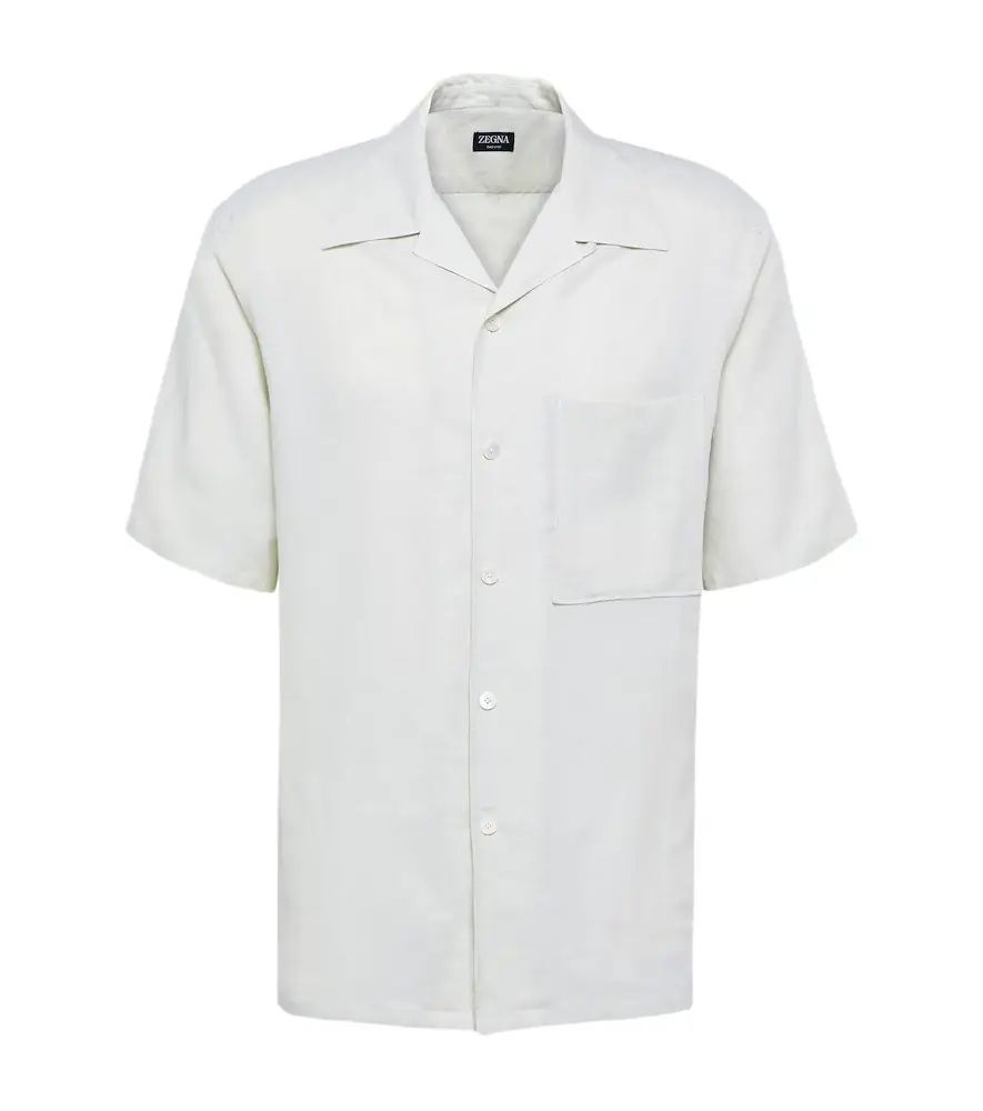 Zegna Linen bowling shirt