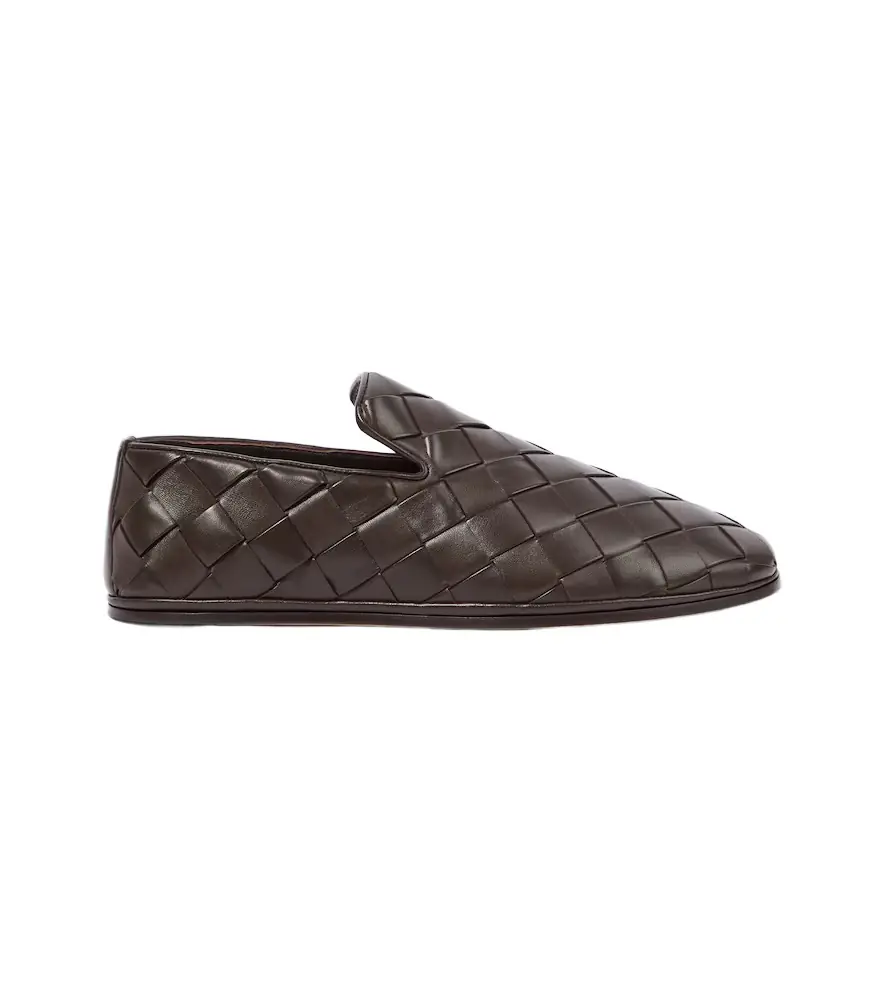 Bottega Veneta Sunday Intrecciato leather slip-on shoes