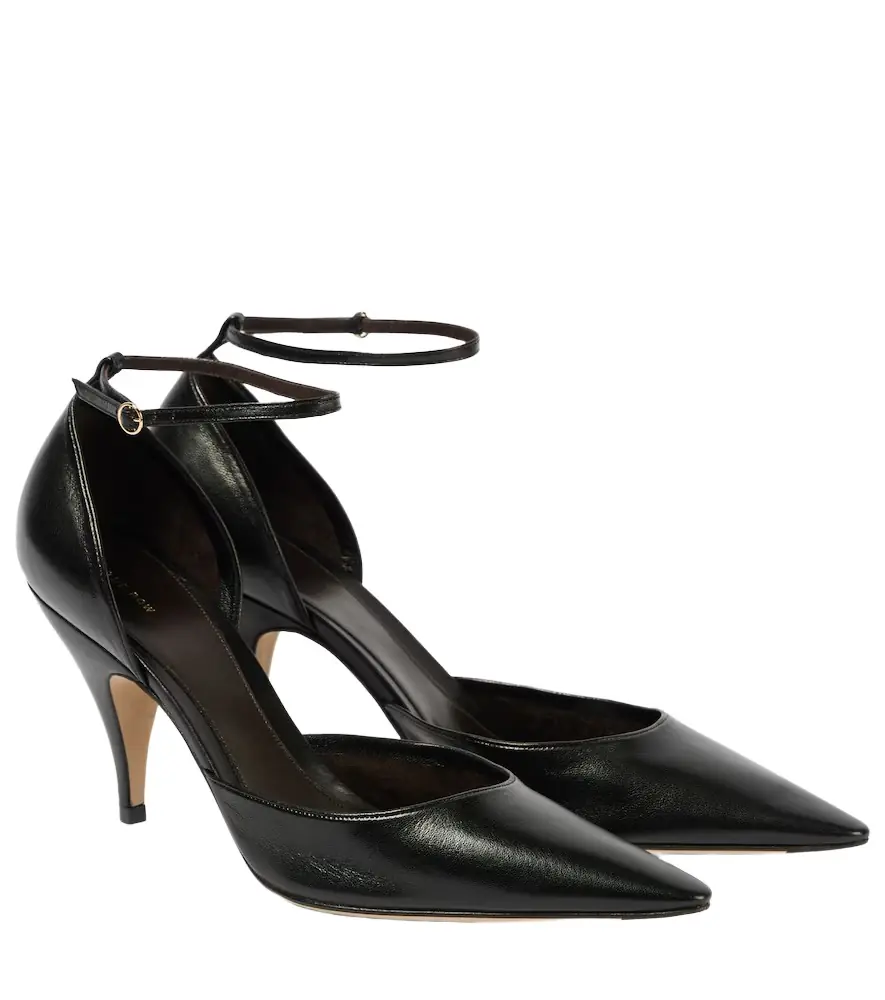 The Row Liisa leather pumps