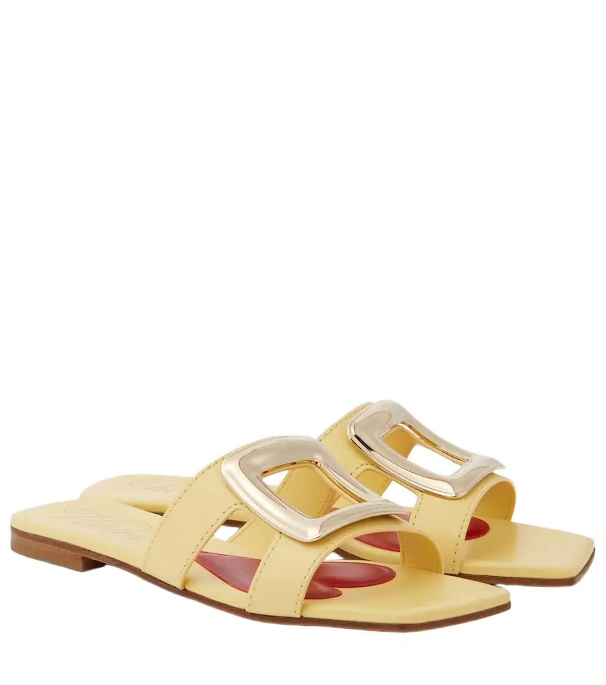 Roger Vivier Viv' By The Sea leather mules