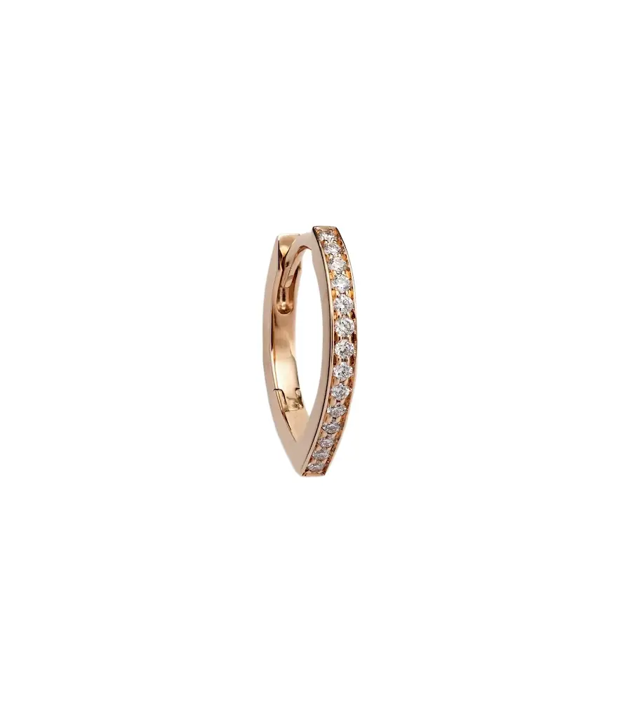 Repossi Antifer 18kt rose gold single earring with diamonds