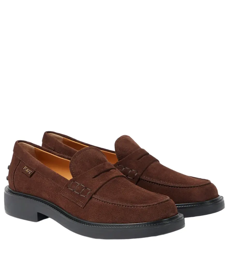 Tod's Suede penny loafers
