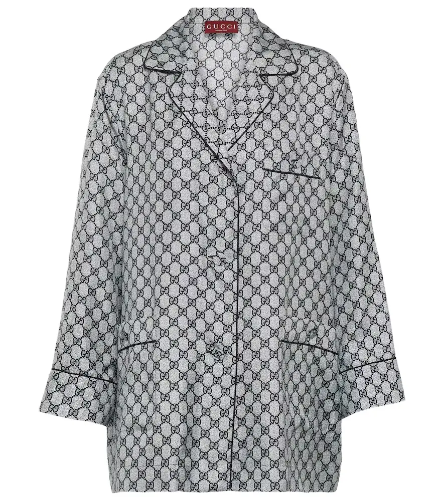 Gucci GG silk twill shirt