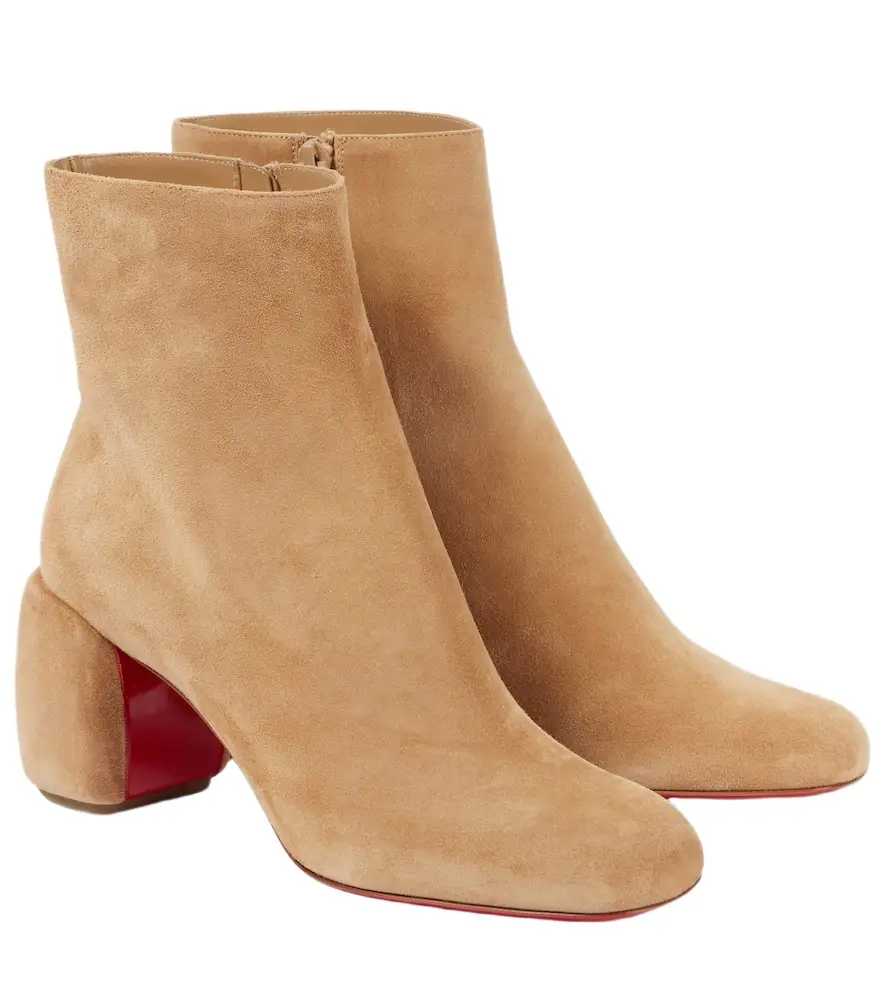 Christian Louboutin Minny Booty 70 suede ankle boots
