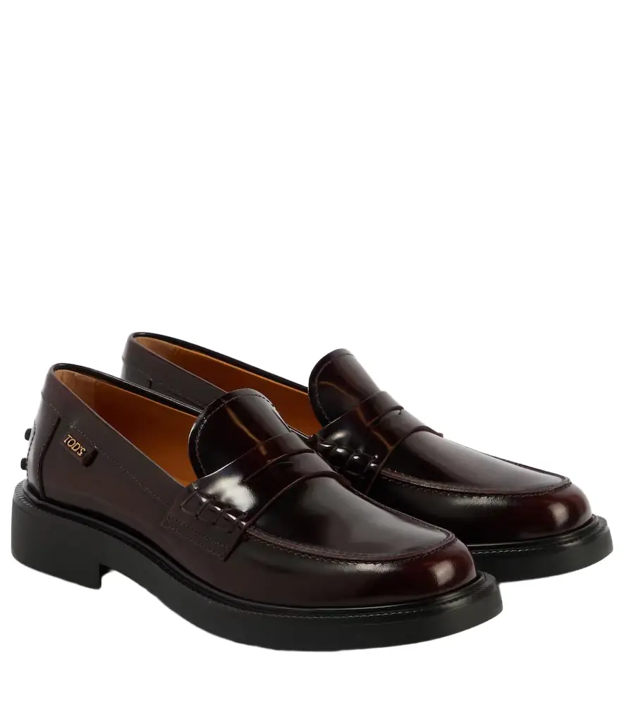 Tod's Leather penny loafers