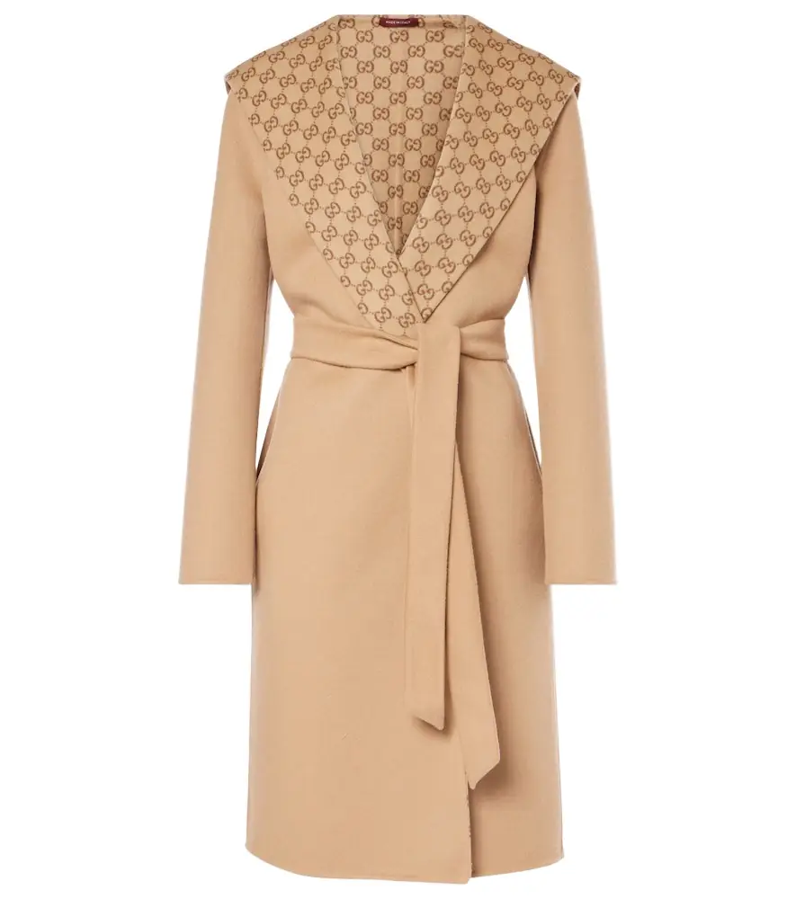 Gucci GG reversible wool and silk coat