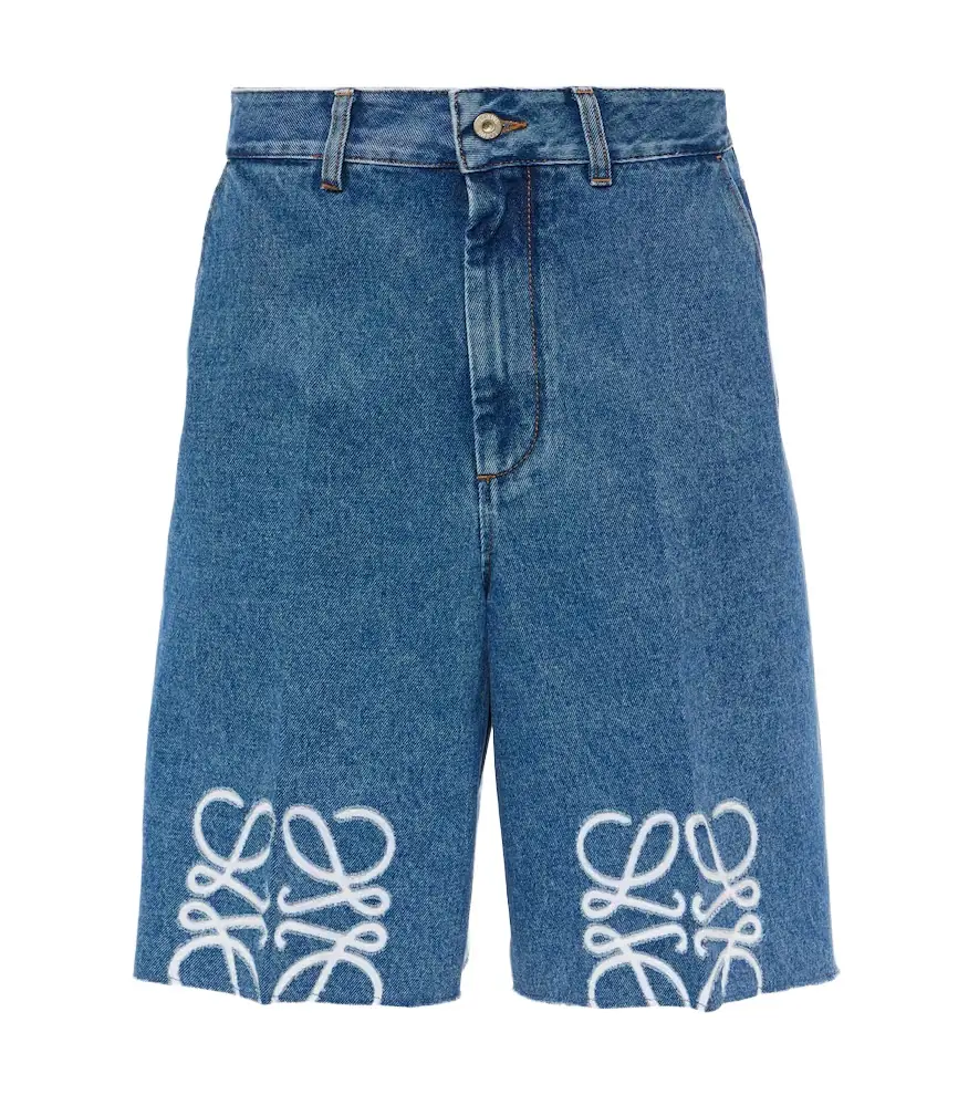 Loewe Anagram denim Bermuda shorts