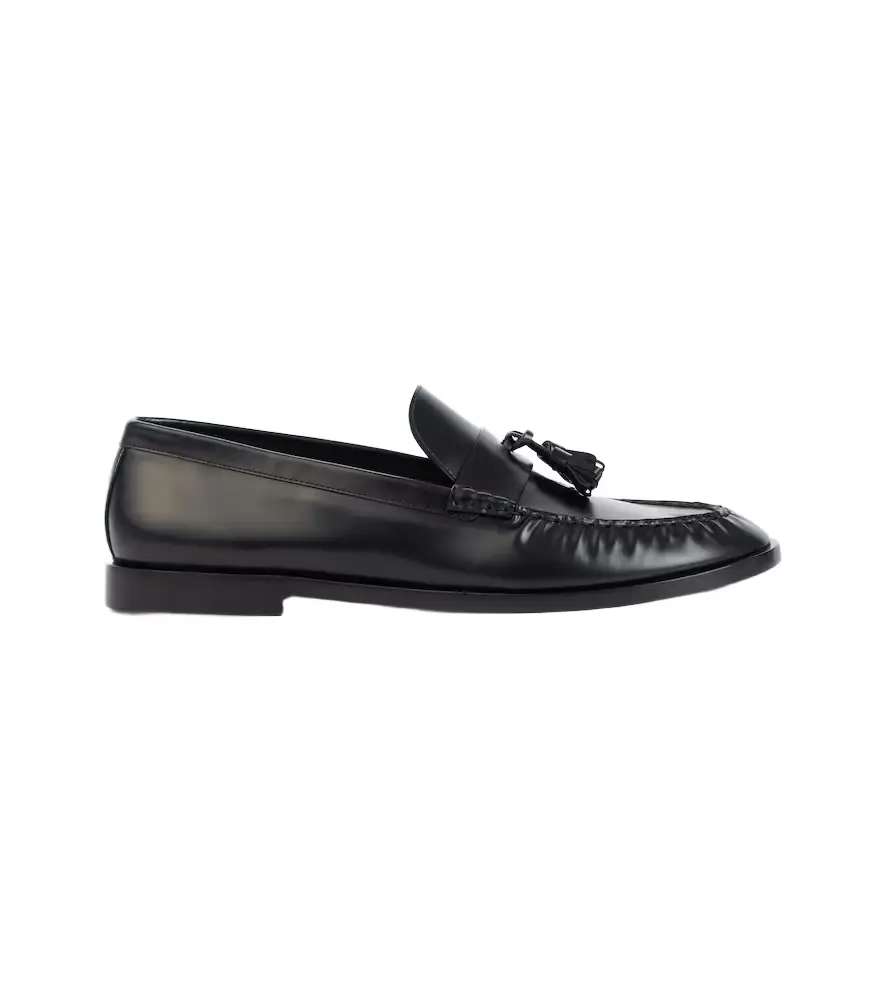 The Row Polished leather loafers